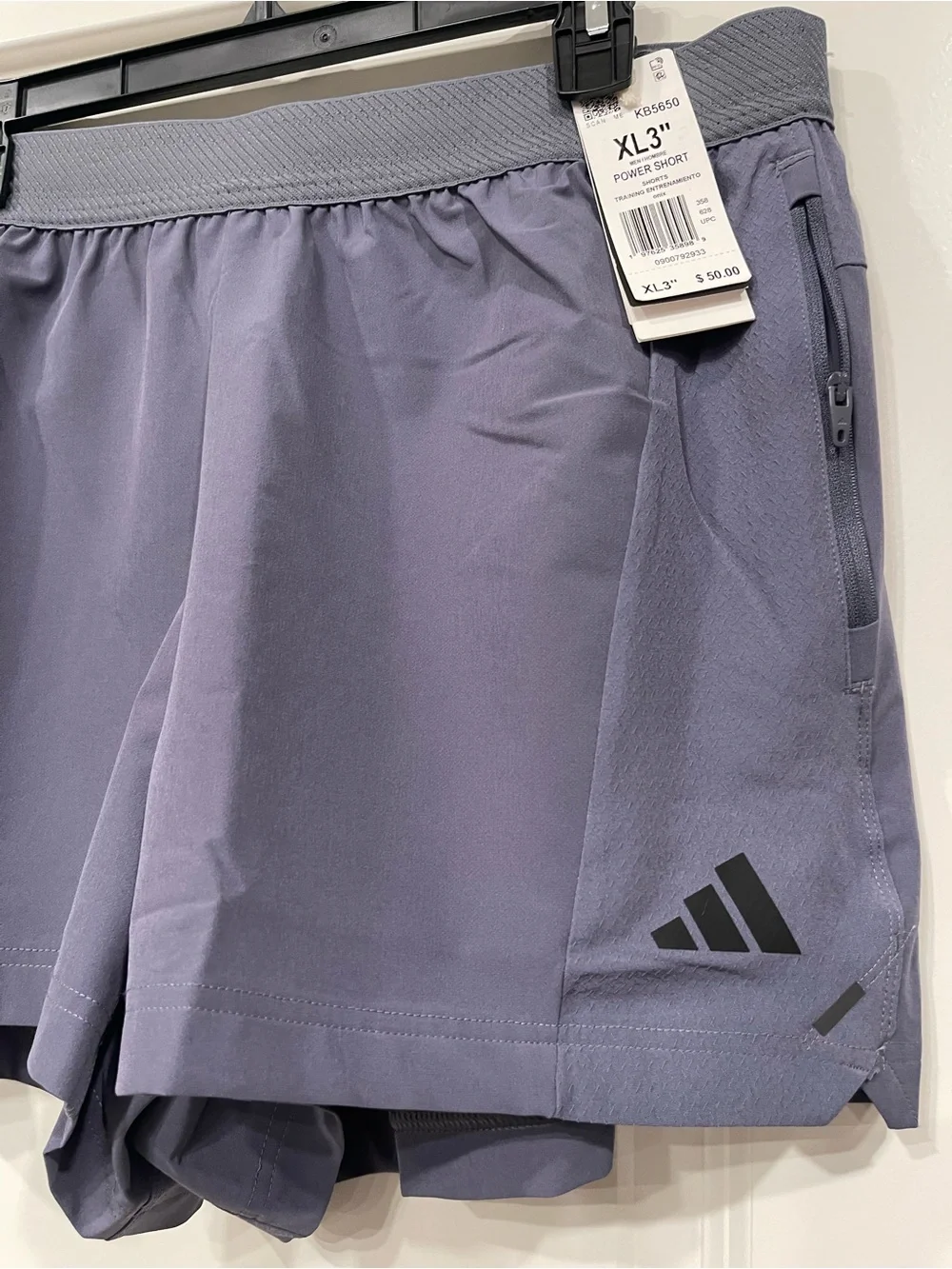 adidas Men's Slate Gray Athletic Shorts